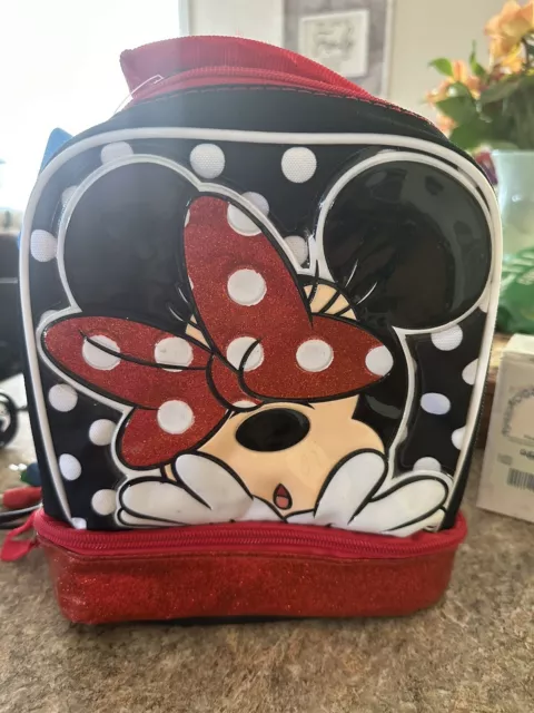 DISNEY MINNIE MOUSE Insulated Bag Tote lunch box Disney Store cooler $5 ...