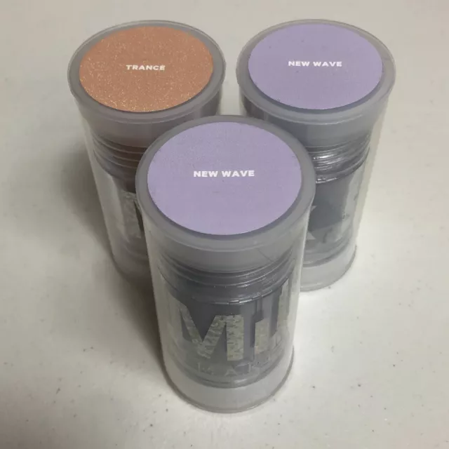 Lote de 3 resaltadores de glamour de maquillaje con leche 1 oz trance nueva ola