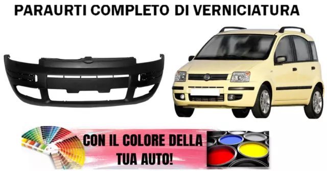 PARAURTI Anteriore FIAT Panda 2003 COMPLETO Di VERNICIATURA