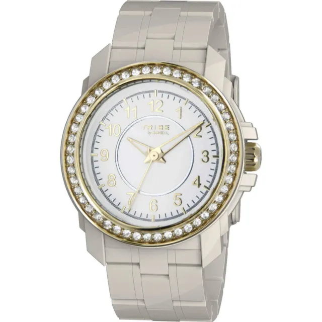 orologio BREIL Knock SCONTO 50% donna policarbonato beige con pietre  EW0149