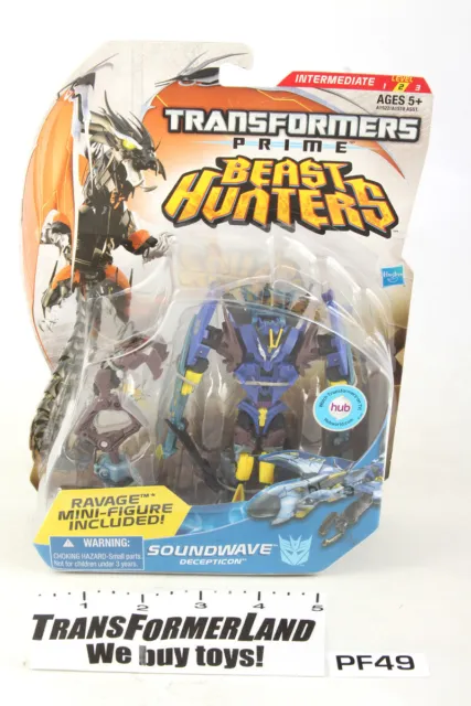 Soundwave Ravage Beast Hunters Sealed MISB MOSC Deluxe Prime Transformers