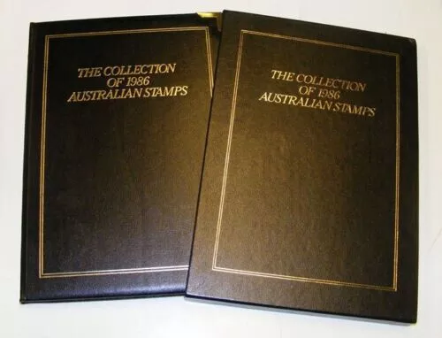 1986 Australia Post Leather Year Album Collection - PO Cost $60 - Retail $110
