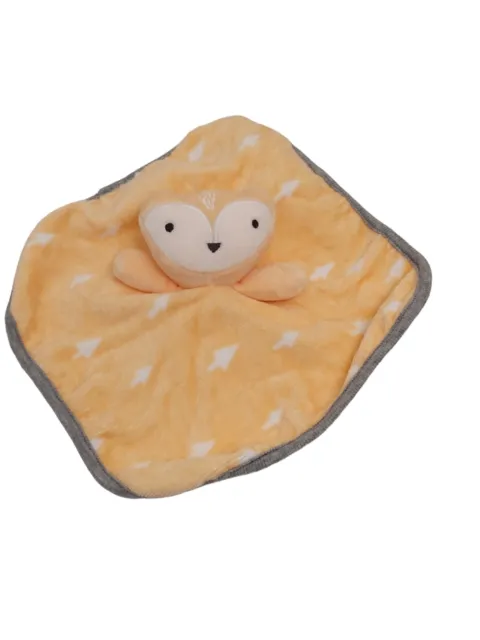 Cloud Island Infant Lovey Fox Washcloth Security Blanket 9" white orange cotton