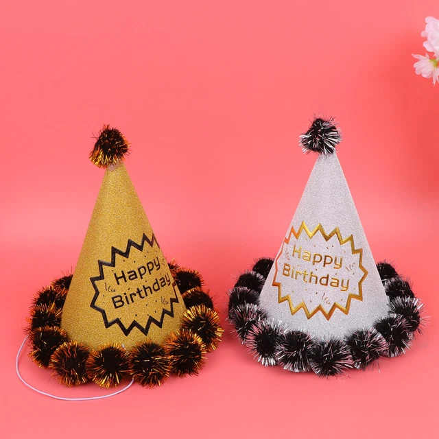 4 PIEZAS Sombreros Fiesta de Cumpleaños Dima Brillante Niños Fiesta Sombreros Aldult