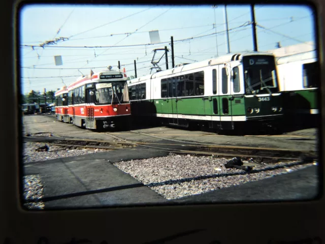 Original 1980 MBTA TTC Toronto Canada Subway Trolleys Kodachrome Photo Slide