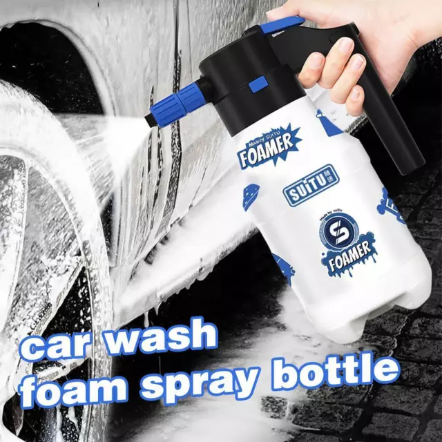 1.5L Electric Pressurized Foam Sprayer For Bathroom Cleaning Auto Detailing I4O7