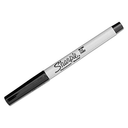 37001 Permanent Markers Ultra Fine Point Black Dozen