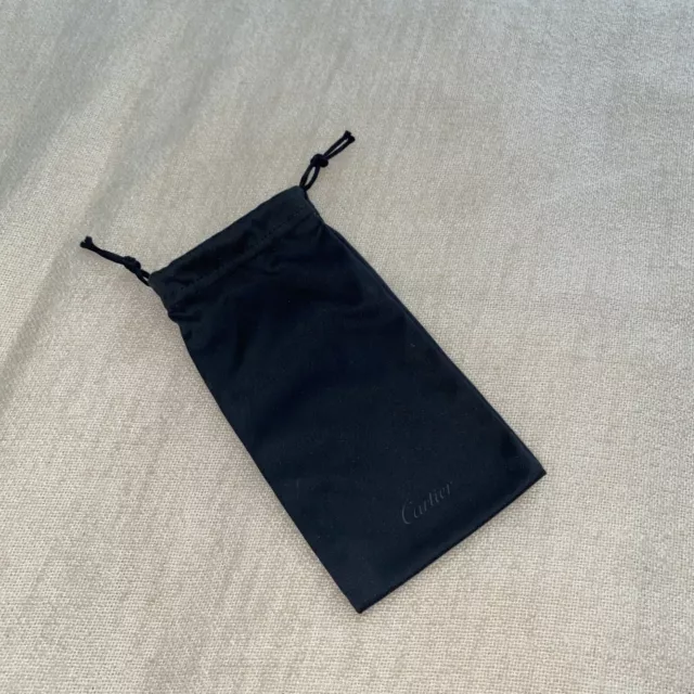 Cartier Draw string Sunglasses Eyeglasses Case Pouch