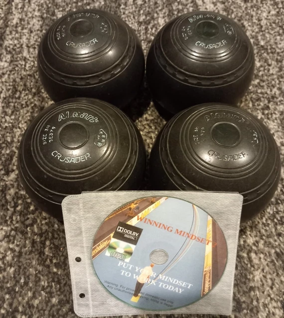 ALMARK CRUSADER LAWN / Indoor / ShortMat Bowls woods balls Size 3
