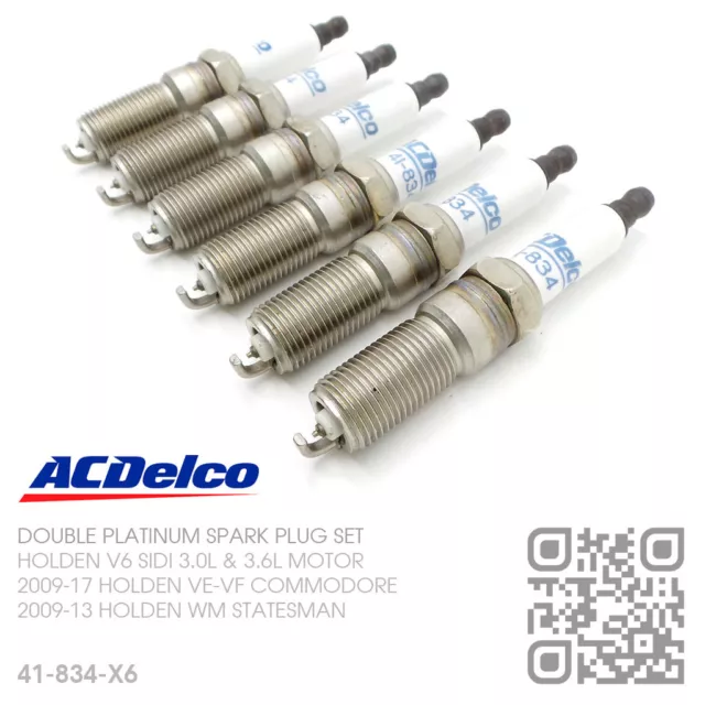 Acdelco Platinum Spark Plugs V6 Sidi 3.0L & 3.6L Motor [Holden Ve-Vf Commodore]