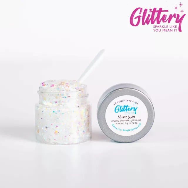 Milky Way - Glittery -Chunky Glitter Gel | Festival Glitter Looks| .65 oz