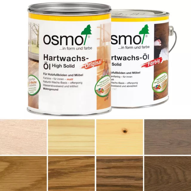 Osmo Hartwachs Öl Hartwachsöl High Solid Naturöl Original 3032 3062 ab 23,90 €/L