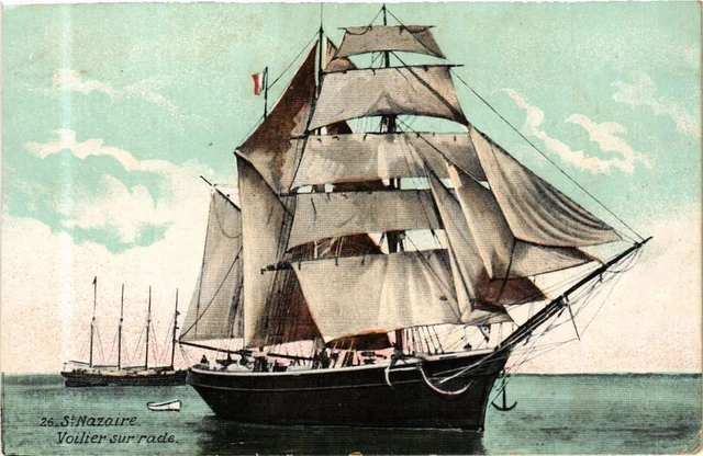 CPA ed. AQUA 26 ST-NAZAIRE Voilier sur Rade (214514)