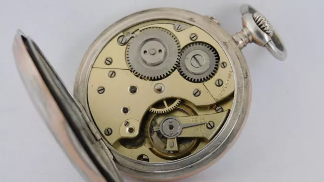 Orologio da tasca argento Funzionante  silver pocket watch Working V8