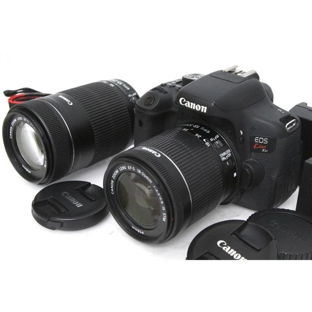 CANON EOS KISS X8I Double Zoom Kit £548.92 - PicClick UK