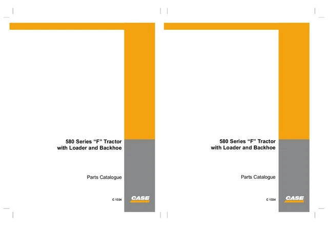 Case 580F Loader,Backhoe Parts Catalog