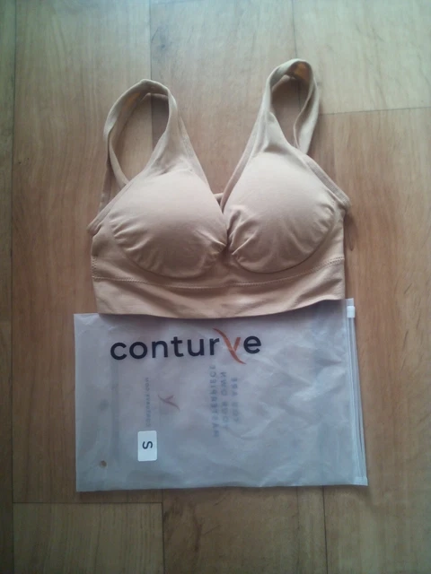 CONTURVE SHAPEWEAR BRA Small Size Wirefree Comfort Bra £9.75