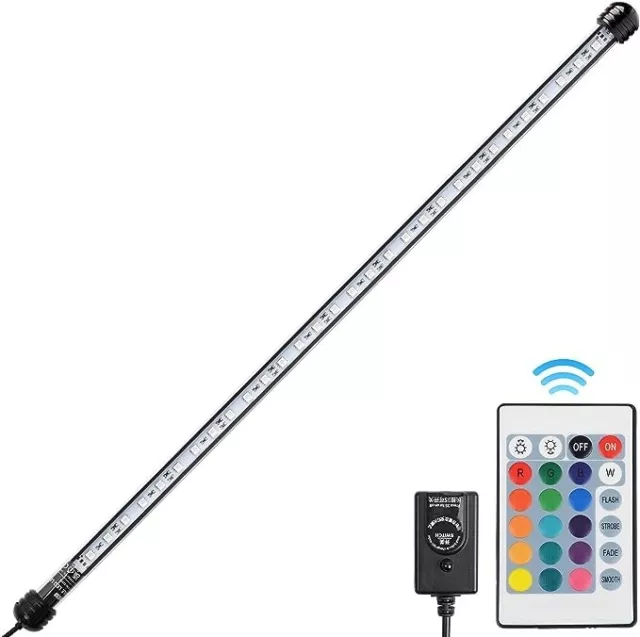 NICREW Submersible Aquarium Light, Underwater RGB Multicolor LED Lights Bar Wate