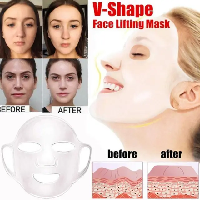 Máscara de estiramiento facial en forma de V máscara facial de silicona colgante