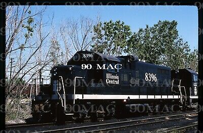 Original Slide, Illinois Central-ICRR EMD GP10 #8396. Hazelcrest (IL) 1990.