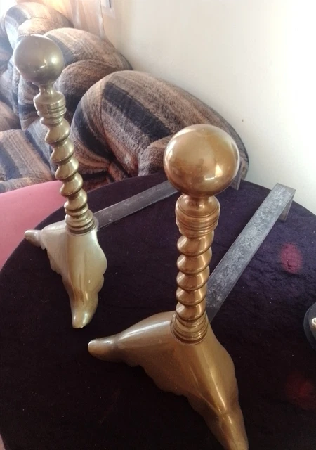 2 Topes Para Chimenea.bronce Y Hierro 2
