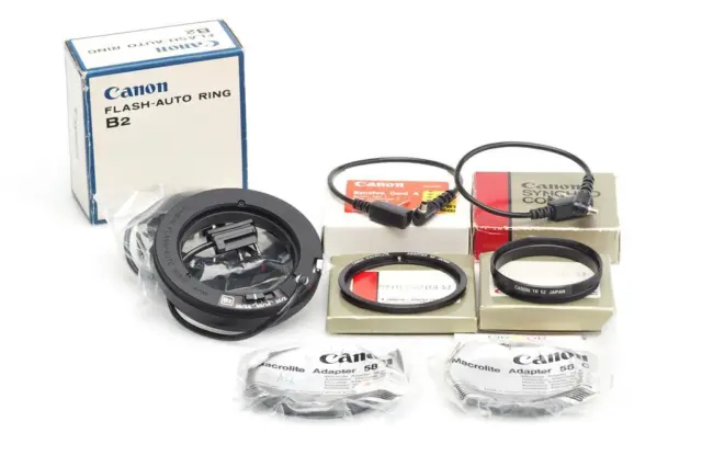 Canon Flash Set A2 B2 Ring Synchro Cord A Macrolite Adapter (1709411935)
