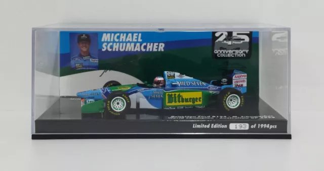 MINICHAMPS 1/43 Modell Auto Die Cast F1 Benetton Ford Michael Schumacher 1994