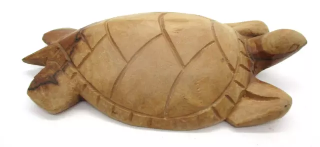 Vintage Wood Carved Decorative Turtle, Marked Maui 97