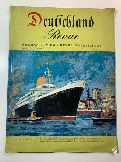 VINTAGE GERMAN MAGAZINES Deutschland Revue 1959 52.00 PicClick AU