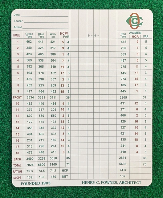 Chapeau Oakmont Country Club American Needle blanc réglable