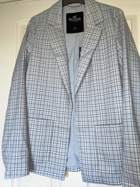 Giacca foderata a scacchi blu donna/ragazza xs nuova con etichette