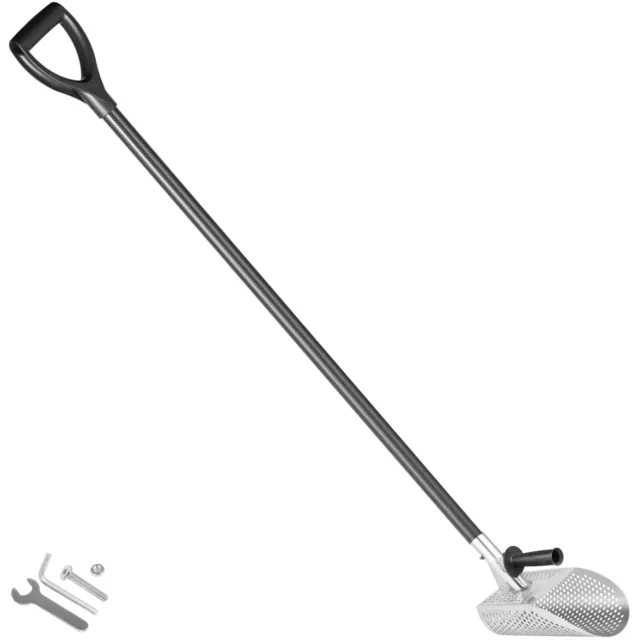 VEVOR Metal Detector Sand Scoop Detecting Hunting Scoop w/ Carbon Fiber Handle