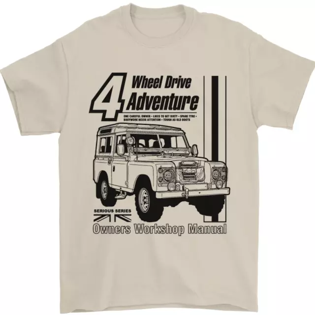 T-shirt da uomo 4 ruote motrici Adventure 4X4 Off Road 100% cotone 12
