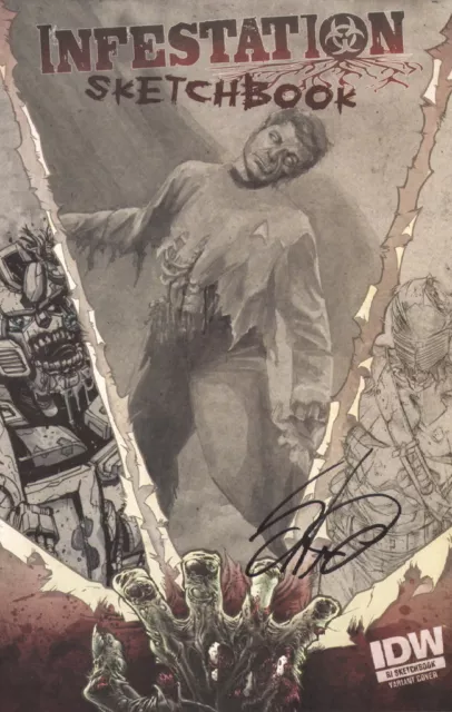 Woodward SIGNED IDW Star Trek GI Joe Transformers Infestation Zombie Sketch Book