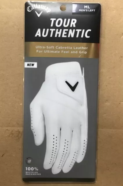 Callaway Tour Authentic (MENS LEFT ML) Golf Glove 5321002