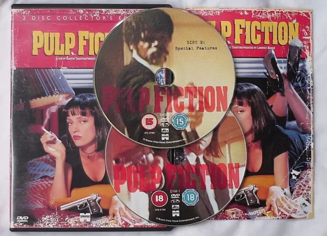 Pulp Fiction DVD 2-Disc Set John Travolta Bruce Willis