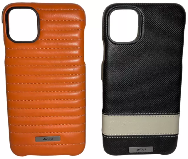 LOT OF 2 VAJA LEATHER CELLPHONE CASES FOR iPHONE 11 PRO MAX