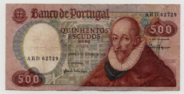 Portugal 500 Escudos 1979 Pick 177 Look Scans