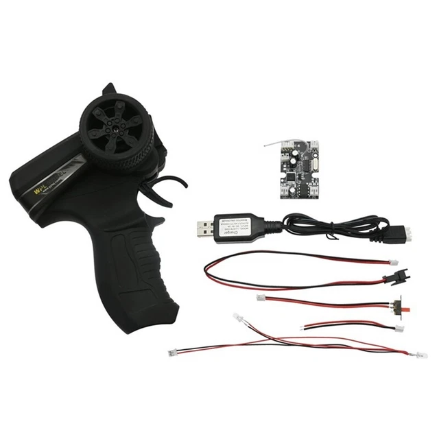 2.4G Transmitter KIT Remote Control Receiver Board LED Lights for D12 1/10 RC Z9O8