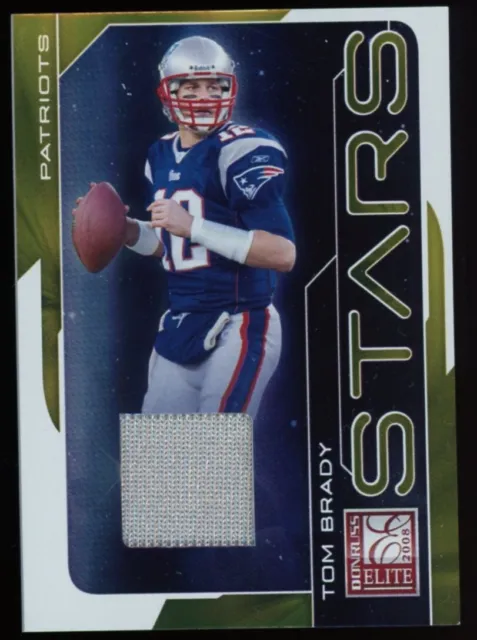 2008 Donruss Elite Tom Brady Stars jersey patch #/100 New England Patriots