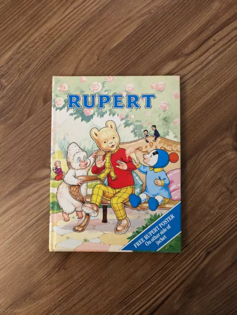 Rupert The Bear Annual 1990 70th Anniversary with Dust Jacket poster