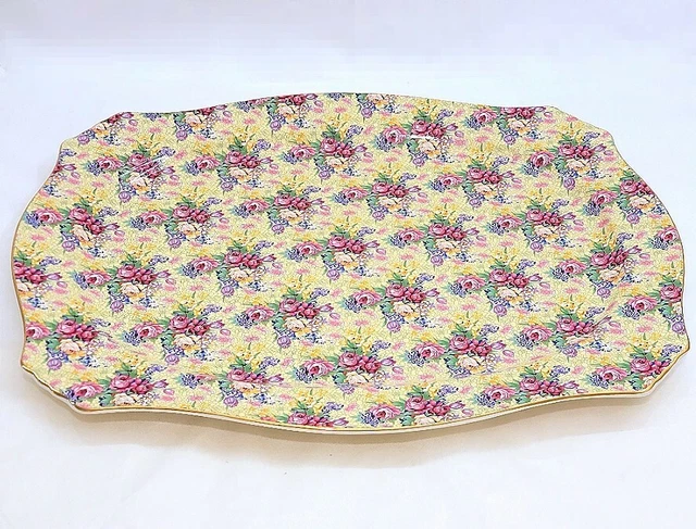 Royal Winton Grimwades Welbeck Chintz 18" Oval Platter 1995