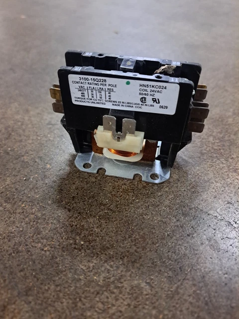 OEM Replacement 2 Pole 30 Amp Contactor Relay – 24V Coil For Payne HVAC Condenser Units (HN52KC025)