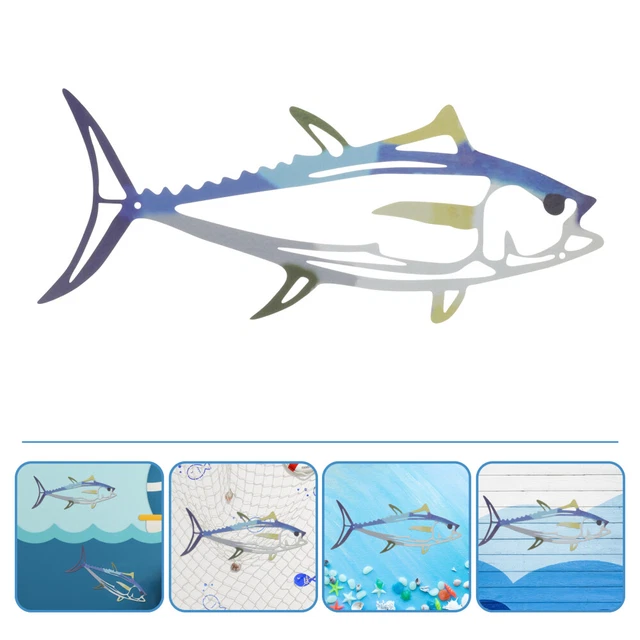 Metal Fish Wall Decor Fish Shaped Wall Hanging Craft Home Shark Hanging