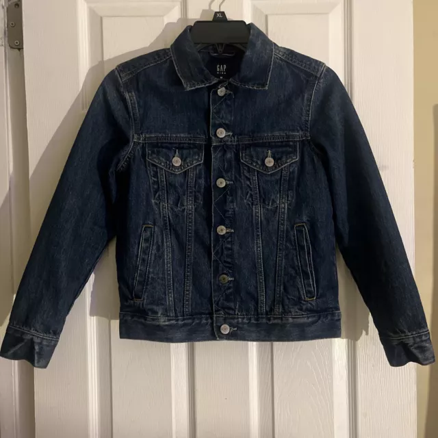 GAP Kids boys Denim jean jacket Medium wash Size MEDIUM/8-10