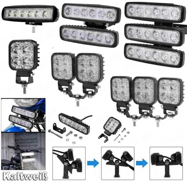 12W LED Arbeitsscheinwerfer Offroad Scheinwerfer fürJEEP Bagger SUV 12V 24V 2X