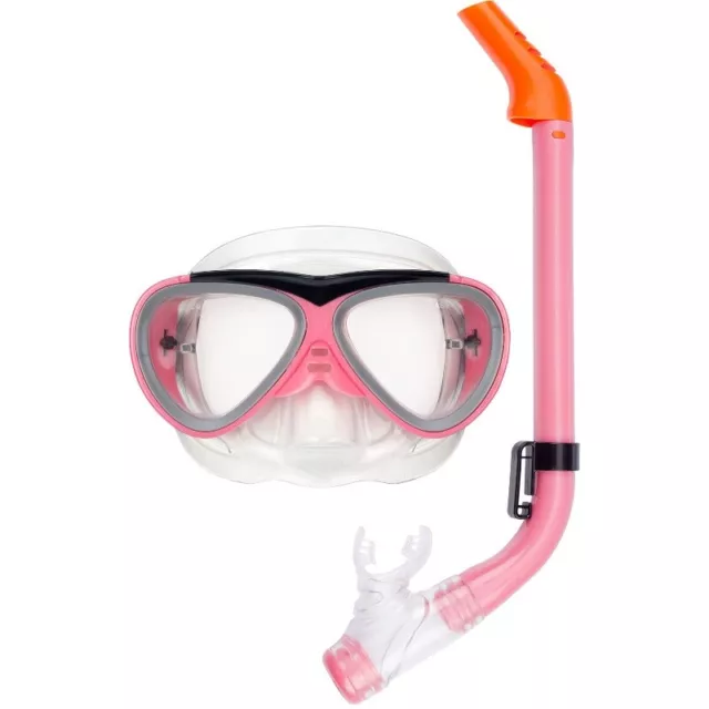 Waimea® REEF Schnorchel Maske Set / Taucherbrille + Schnorchel für Kinder pink