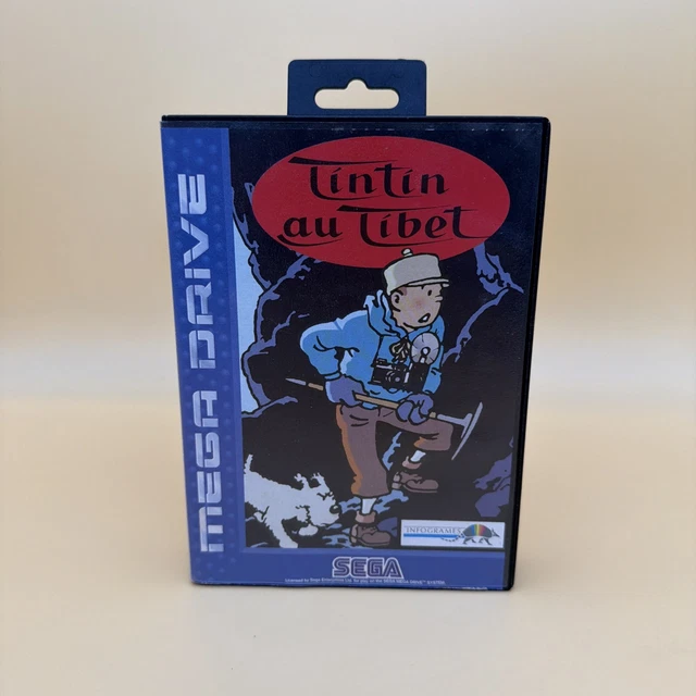 Tintin Au Tibet Sur Mega Drive – Jeu Complet – Bon état