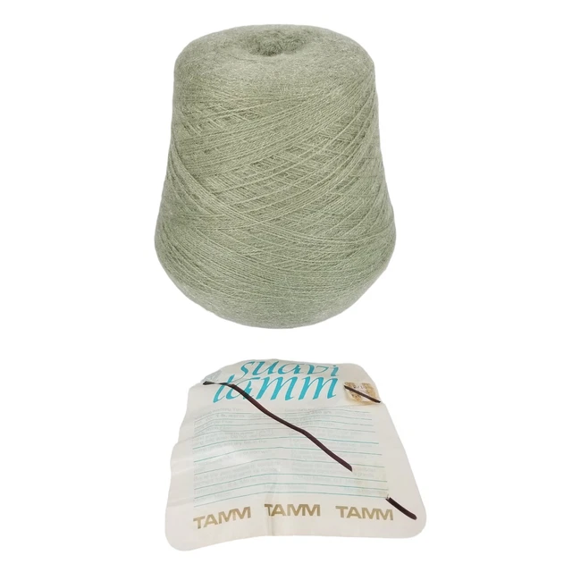 Nuevo cono de hilo de tejer máquina verde Suavi Tamm #2383 3869 yardas 1 lb. Suave
