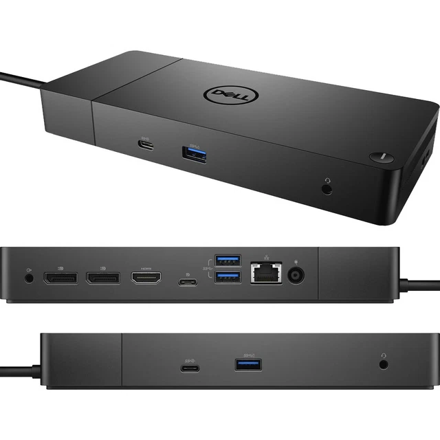 DELL DOCKING STATION WD19 130W USBC, HDMI, Dual DisplayPort, Black (90W PWD) EUR 146,87
